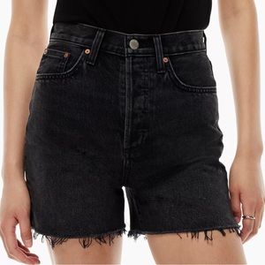 Aritzia Denim Forum Yoko Mid Thigh Shorts